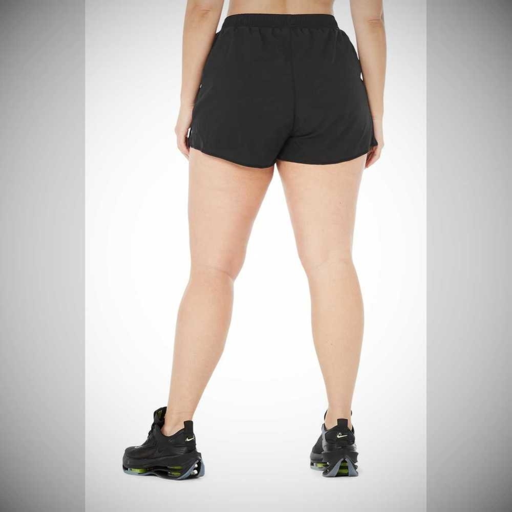 Bermudas Alo Yoga Stride Mujer Negros | MX-60ONQI