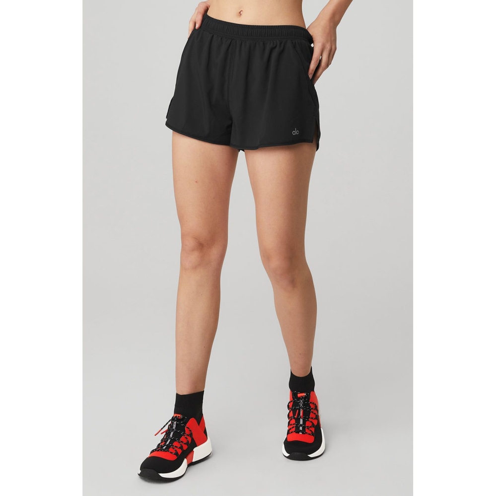 Bermudas Alo Yoga Stride Mujer Negros | MX-60ONQI