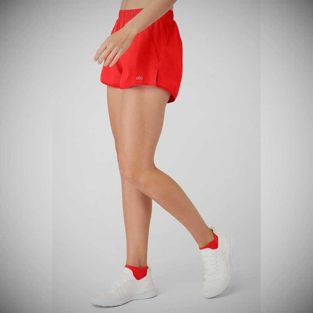 Bermudas Alo Yoga Stride Mujer Rojos | MX-41IMEL