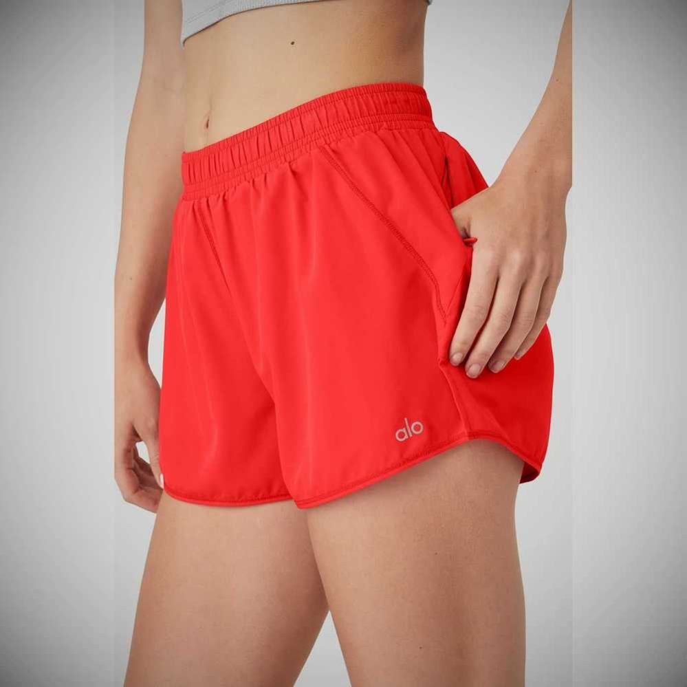 Bermudas Alo Yoga Stride Mujer Rojos | MX-41IMEL