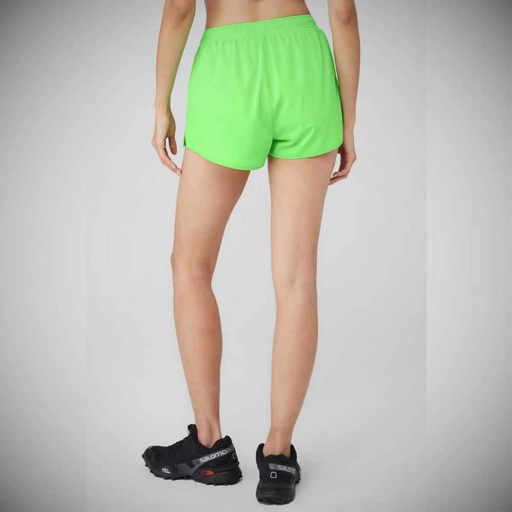 Bermudas Alo Yoga Stride Mujer Verdes | MX-85RONU