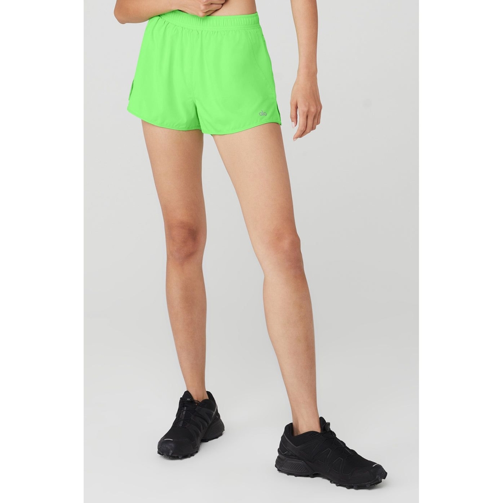 Bermudas Alo Yoga Stride Mujer Verdes | MX-85RONU