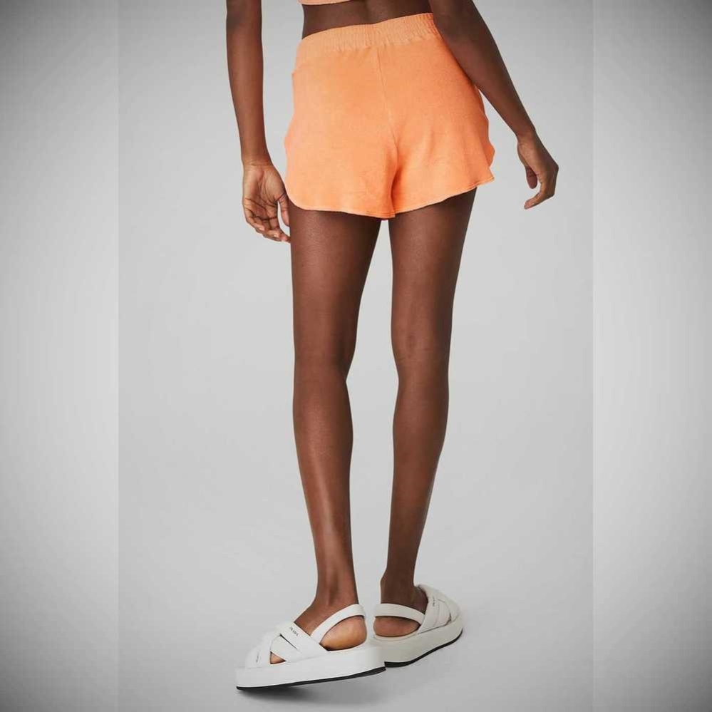 Bermudas Alo Yoga Terry High-Cintura Beachside Mujer Naranjas | MX-07EGAZ