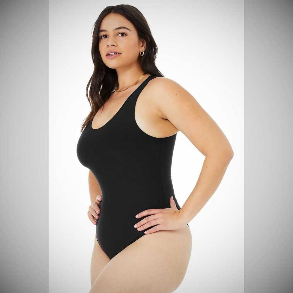 Bodysuit Alo Yoga Airlift Barre Mujer Negros | MX-27YAIE