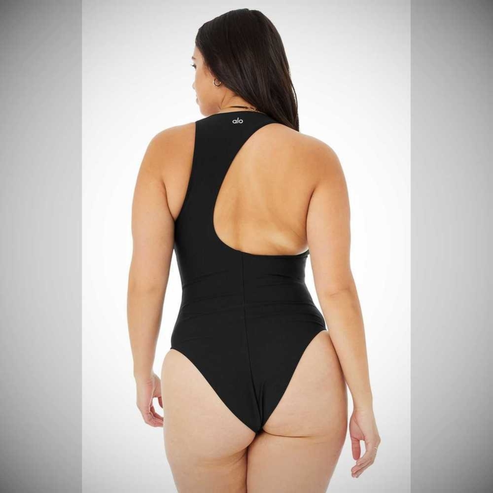 Bodysuit Alo Yoga Airlift Barre Mujer Negros | MX-27YAIE