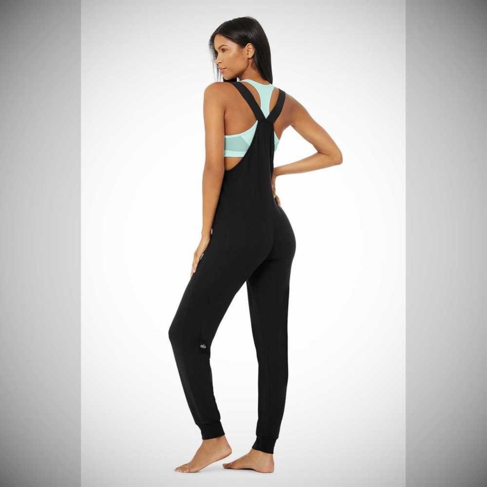 Bodysuit Alo Yoga Layback Jumpsuit Mujer Negros | MX-27OQJS