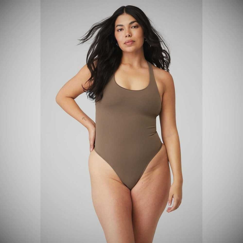 Bodysuit Alo Yoga Sleek Back Mujer Cafes | MX-51GSZU