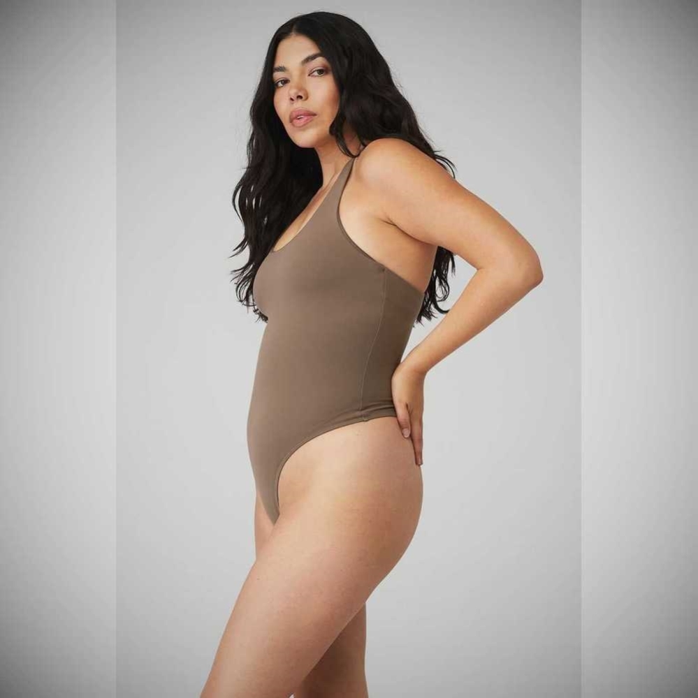 Bodysuit Alo Yoga Sleek Back Mujer Cafes | MX-51GSZU