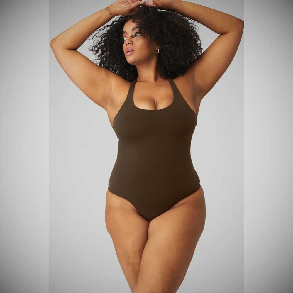 Bodysuit Alo Yoga Sleek Back Mujer Cafes | MX-54NCKV