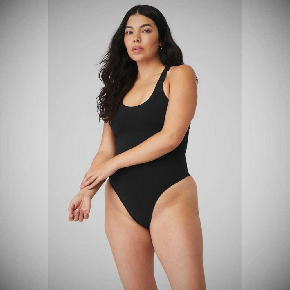 Bodysuit Alo Yoga Sleek Back Mujer Negros | MX-40WONF