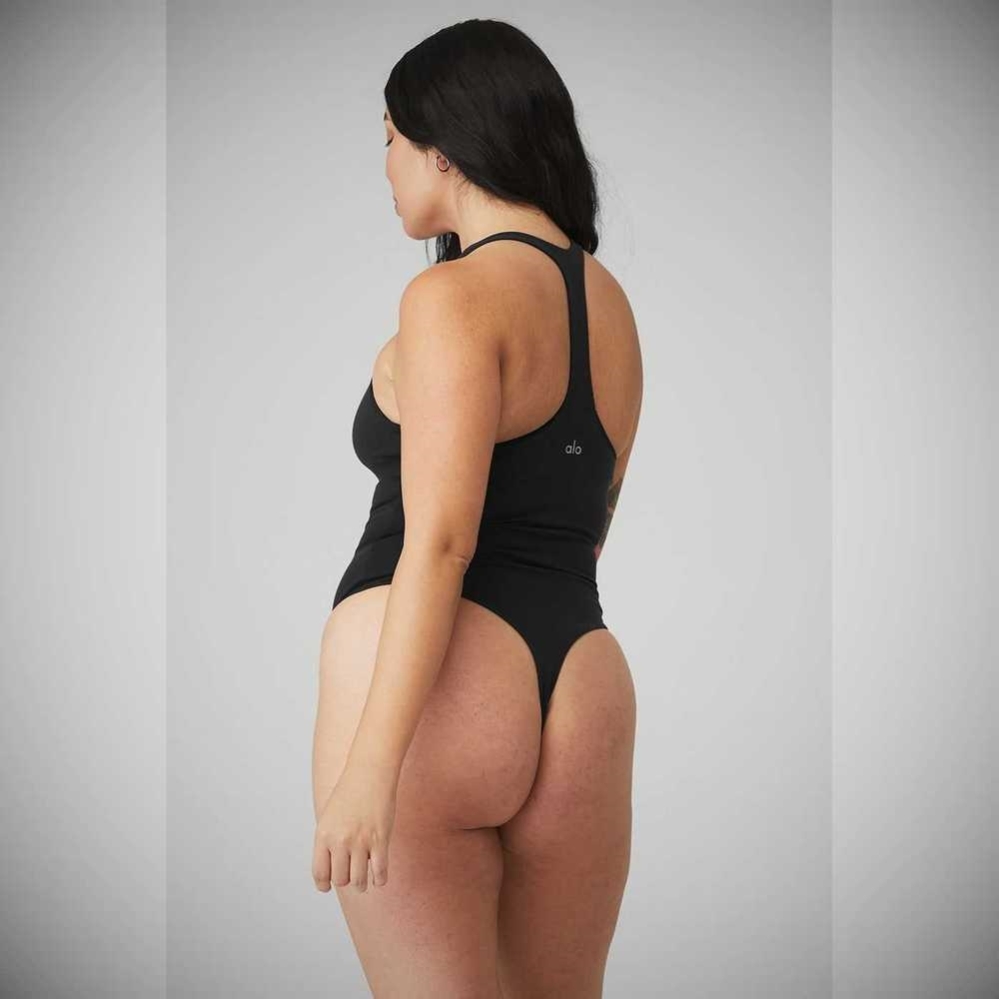 Bodysuit Alo Yoga Sleek Back Mujer Negros | MX-40WONF