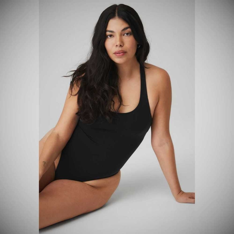 Bodysuit Alo Yoga Sleek Back Mujer Negros | MX-40WONF