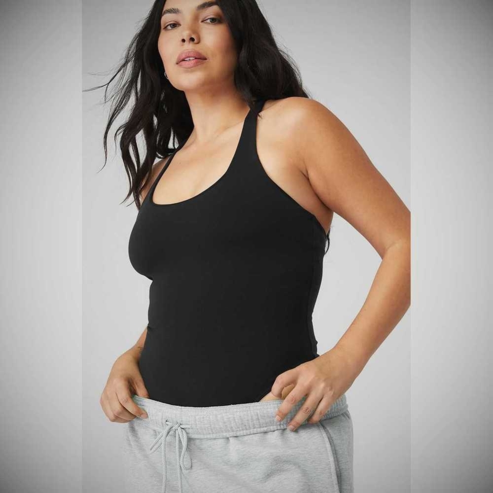 Bodysuit Alo Yoga Sleek Back Mujer Negros | MX-40WONF