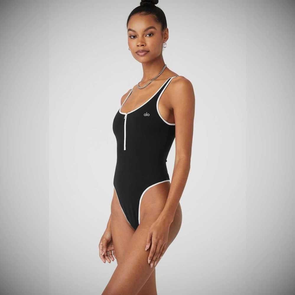 Bodysuit Alo Yoga Supernova Mujer Negros Blancos | MX-68ORDQ