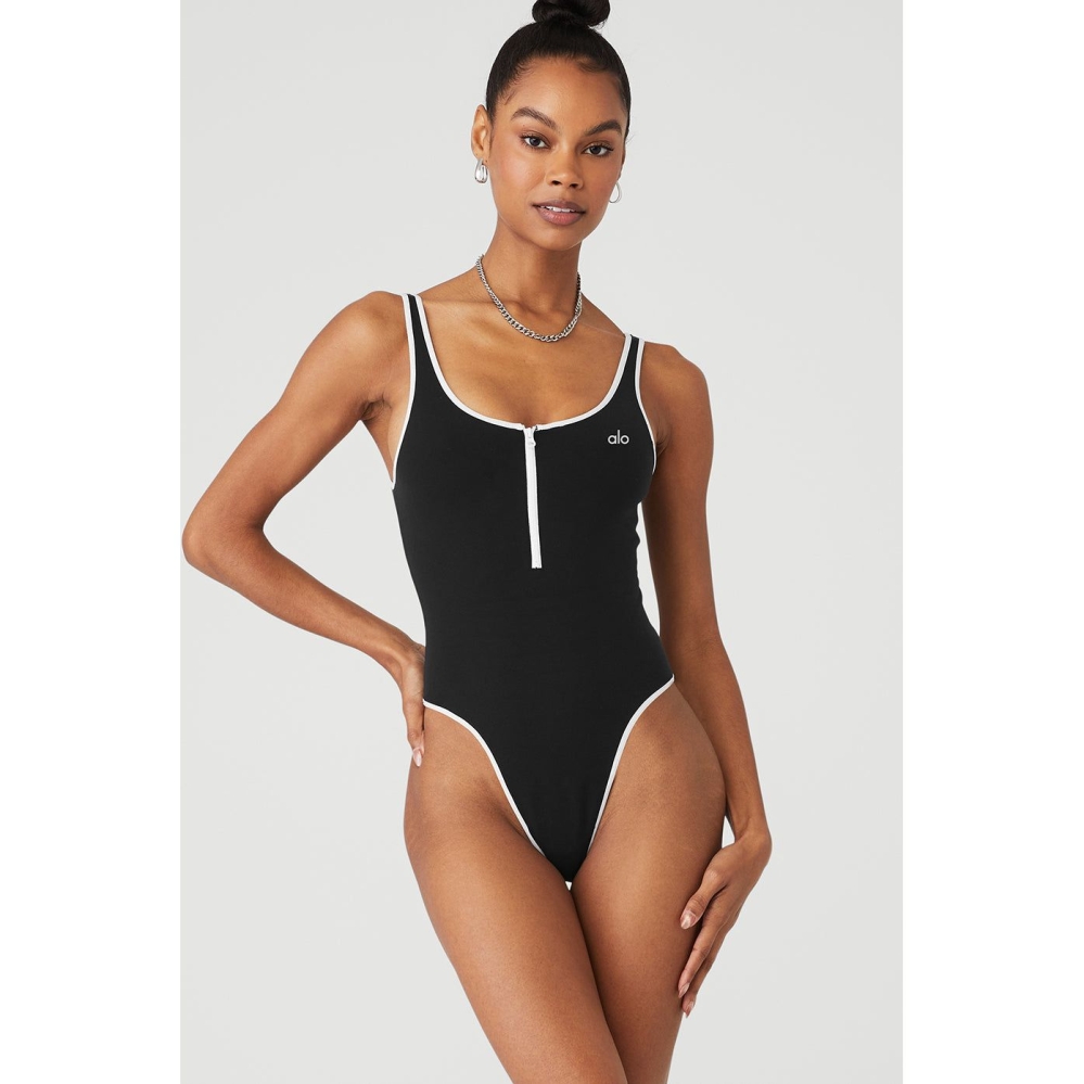 Bodysuit Alo Yoga Supernova Mujer Negros Blancos | MX-68ORDQ