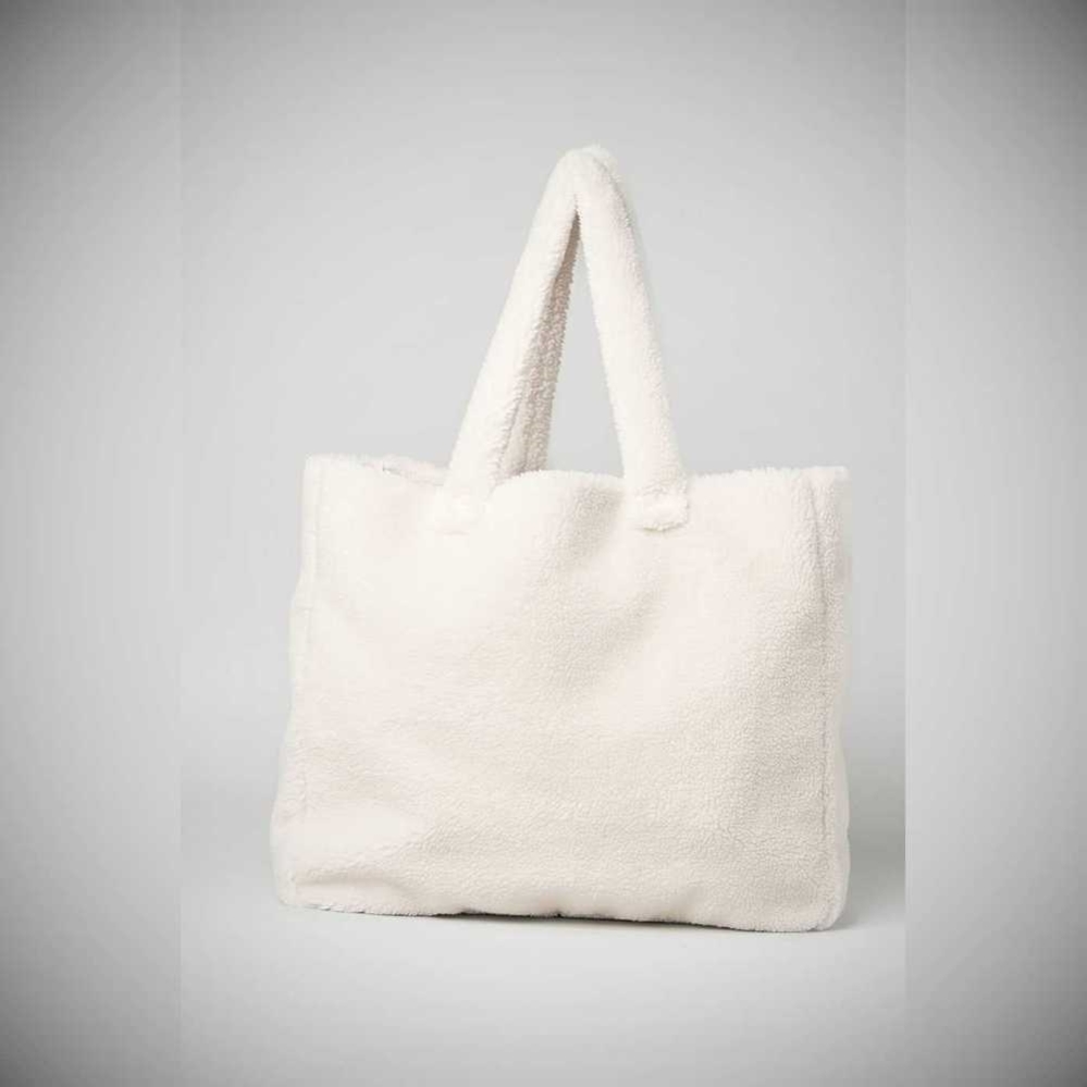 Bolsas Alo Yoga Foxy Sherpa Tote Mujer Blancos | MX-98LOQS