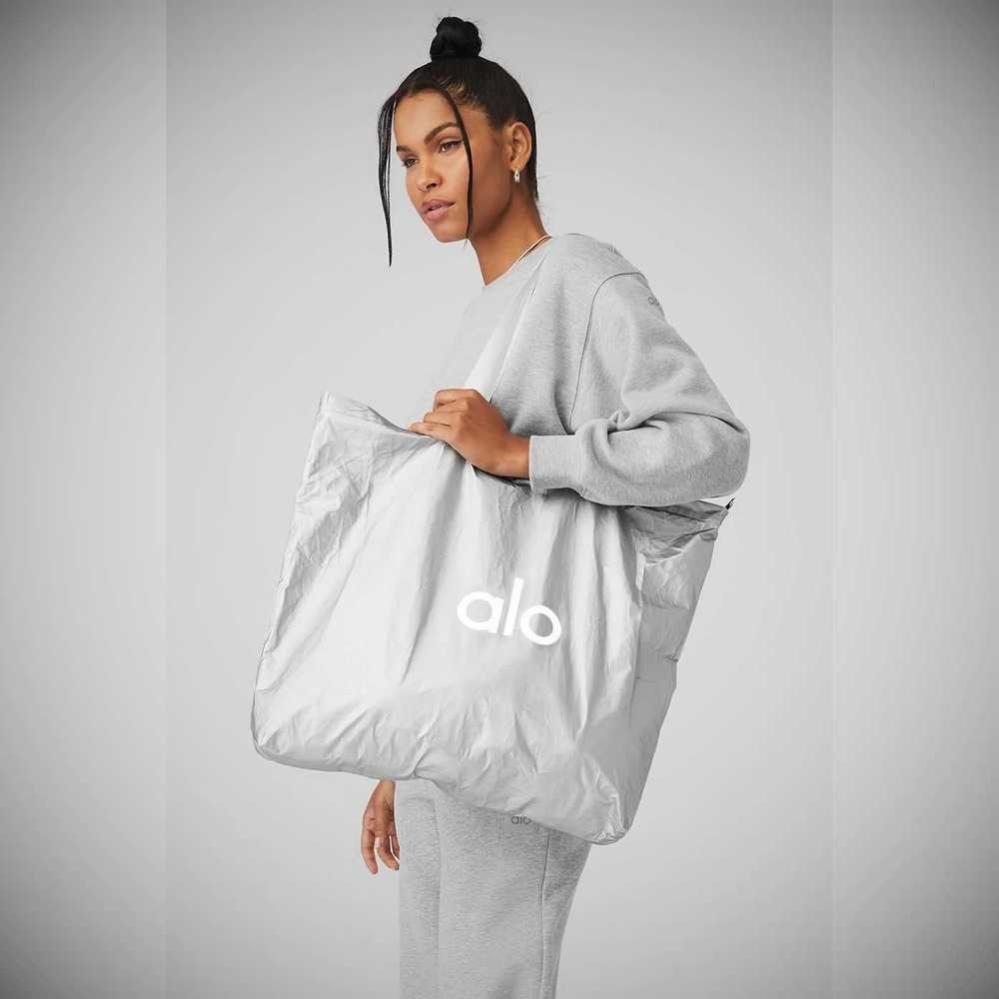 Bolsas Alo Yoga Keep It Dry Packable Tote Mujer Plateados | MX-81KLNT