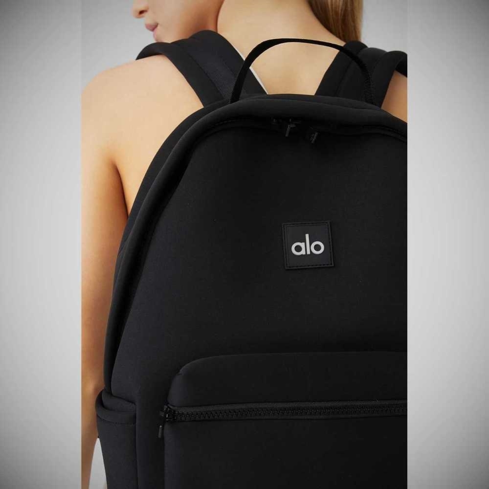 Bolsas Alo Yoga Stow Backpack Mujer Negros Plateados | MX-65FGCE