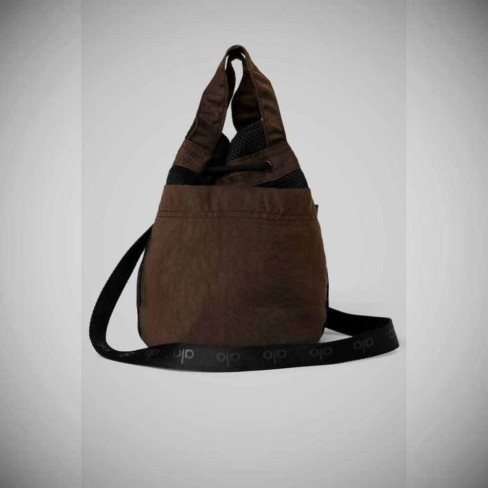 Bolsas Alo Yoga Utility Cross Body Bucket Mujer Cafes Negros | MX-96EWJD