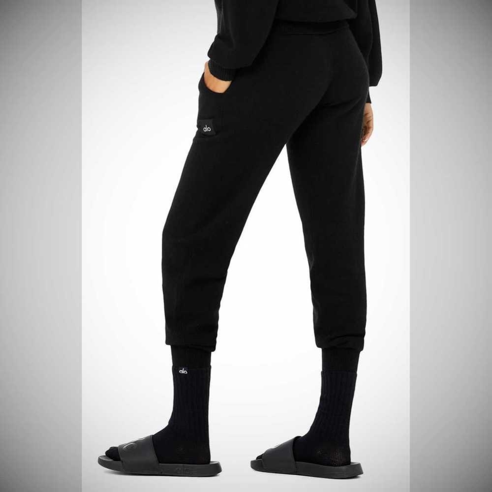 Calcetines Alo Yoga Cashmere Jet Set Mujer Negros | MX-01VZQP