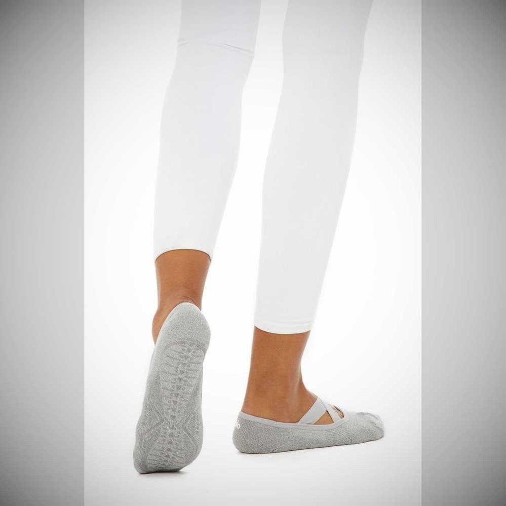 Calcetines Alo Yoga Pivot Barre Mujer Grises | MX-79IUYD