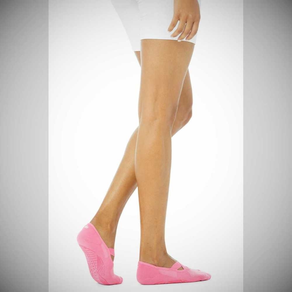 Calcetines Alo Yoga Pivot Barre Mujer Rosas | MX-54IRGW