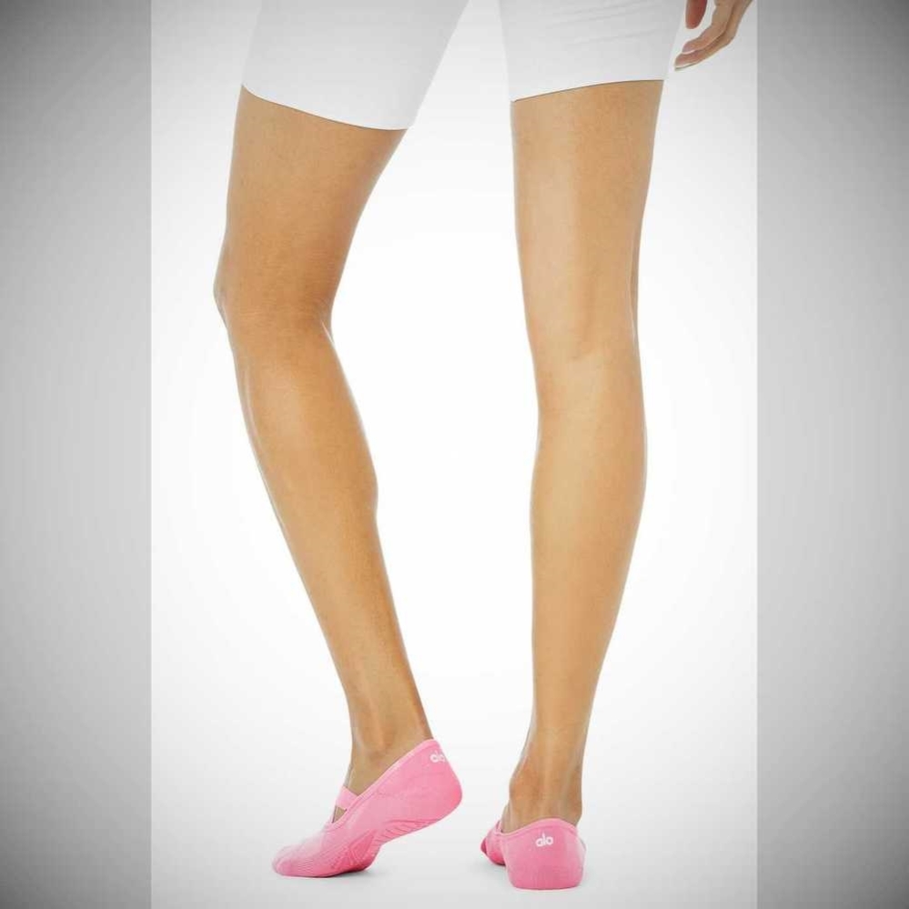 Calcetines Alo Yoga Pivot Barre Mujer Rosas | MX-54IRGW