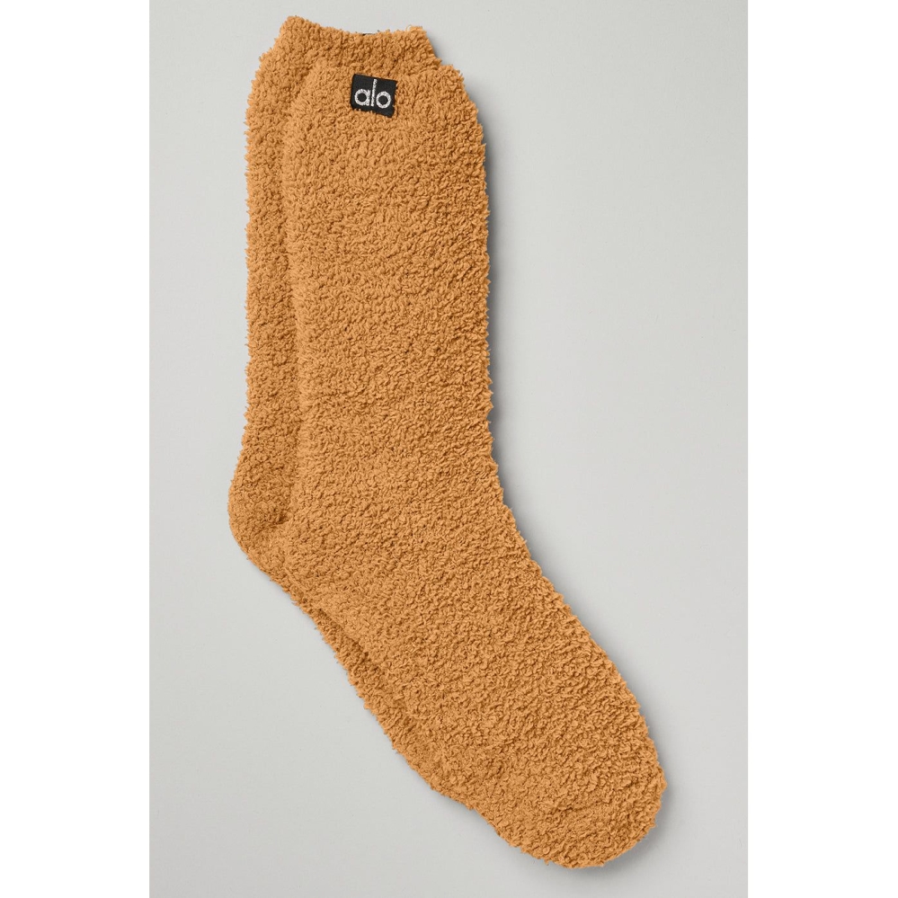 Calcetines Alo Yoga Plush Lush Mujer Toffee | MX-65BKZD