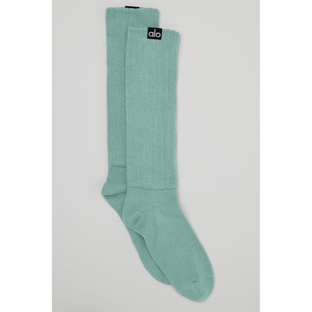 Calcetines Alo Yoga Scrunch Hombre Azules Claro | MX-73RHEX