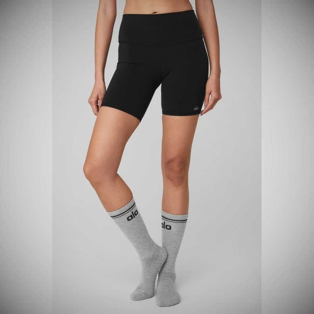 Calcetines Alo Yoga Throwback Hombre Grises Negros | MX-78YFCP