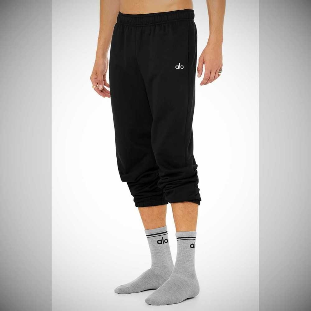 Calcetines Alo Yoga Throwback Hombre Grises Negros | MX-78YFCP