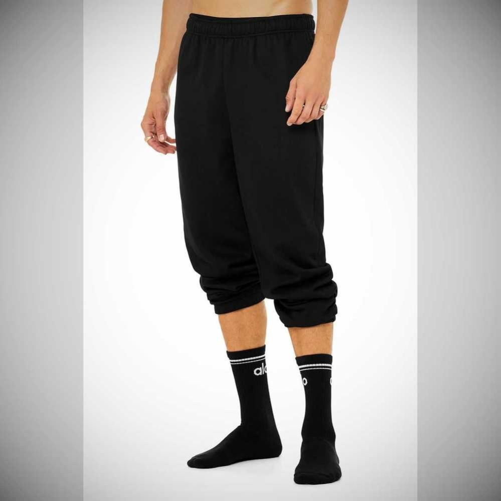 Calcetines Alo Yoga Throwback Hombre Negros Blancos | MX-43TWLQ