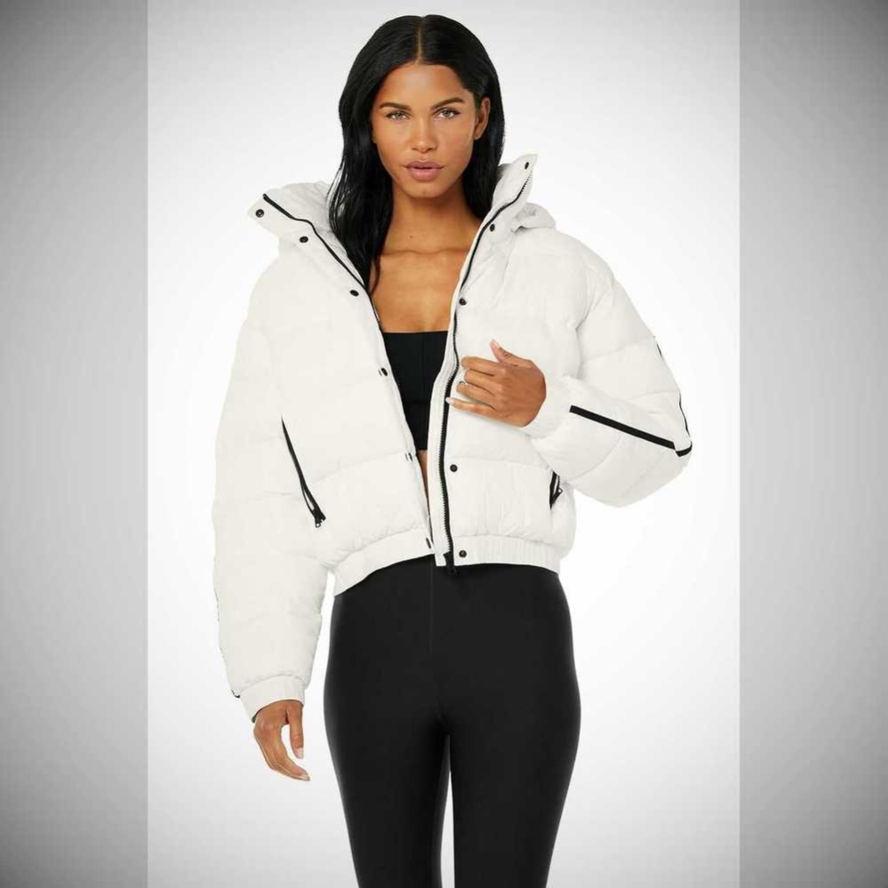 Chaquetas Alo Yoga Aspen Love Puffer Mujer Blancos | MX-10VHOX