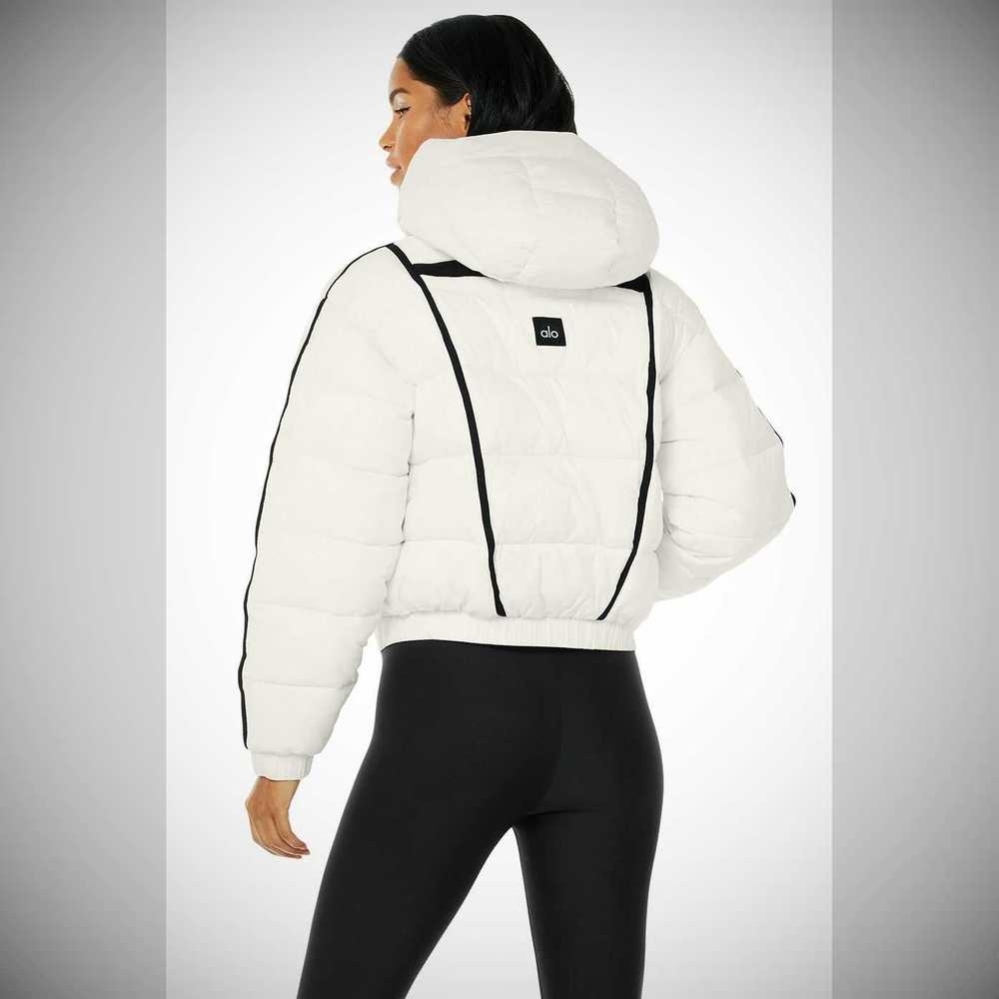 Chaquetas Alo Yoga Aspen Love Puffer Mujer Blancos | MX-10VHOX