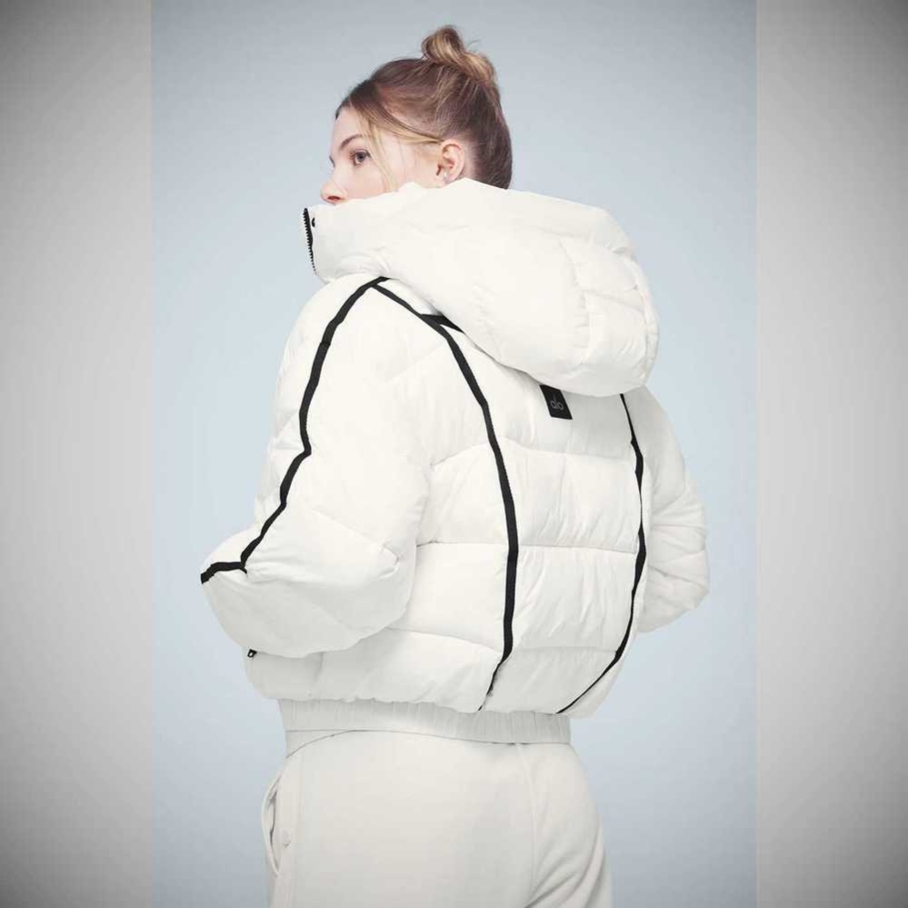 Chaquetas Alo Yoga Aspen Love Puffer Mujer Blancos | MX-10VHOX