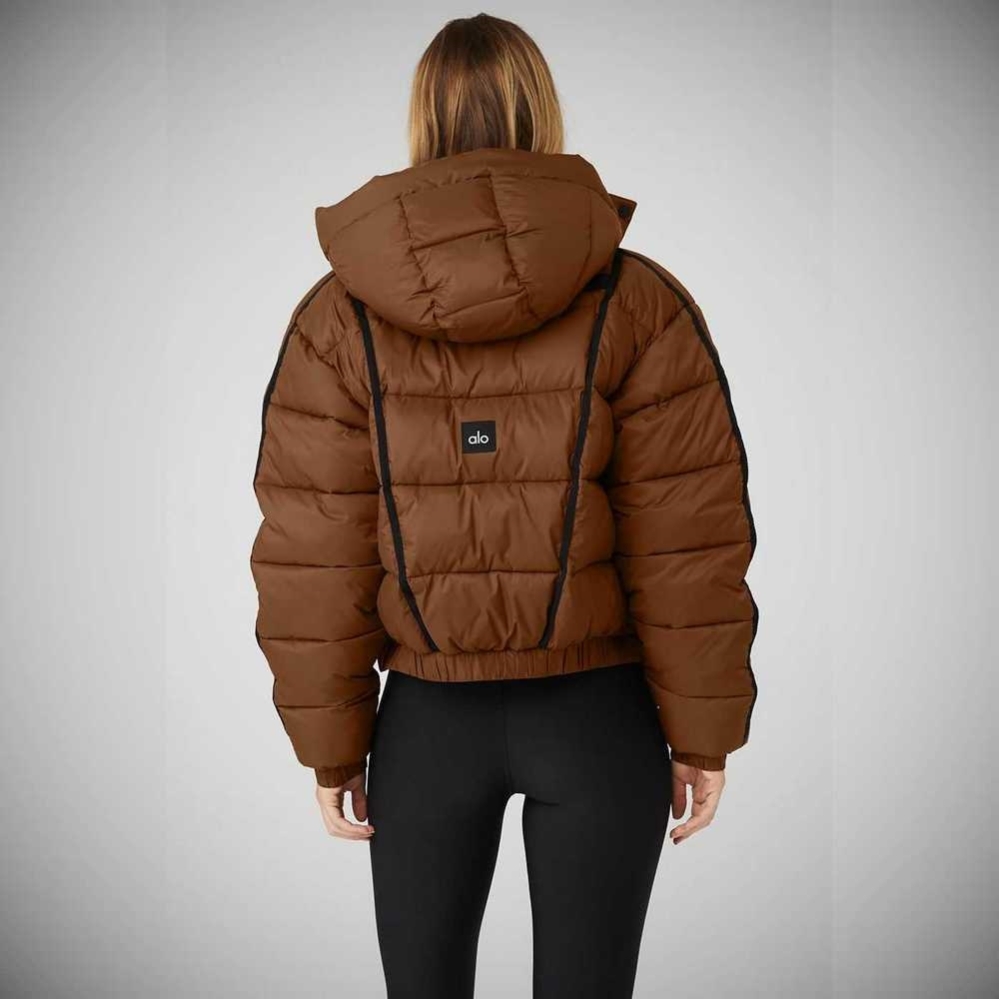 Chaquetas Alo Yoga Aspen Love Puffer Mujer Marrom | MX-75NEIL