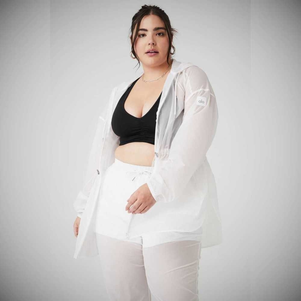 Chaquetas Alo Yoga Cloud Nine Mujer Blancos | MX-36QRXA