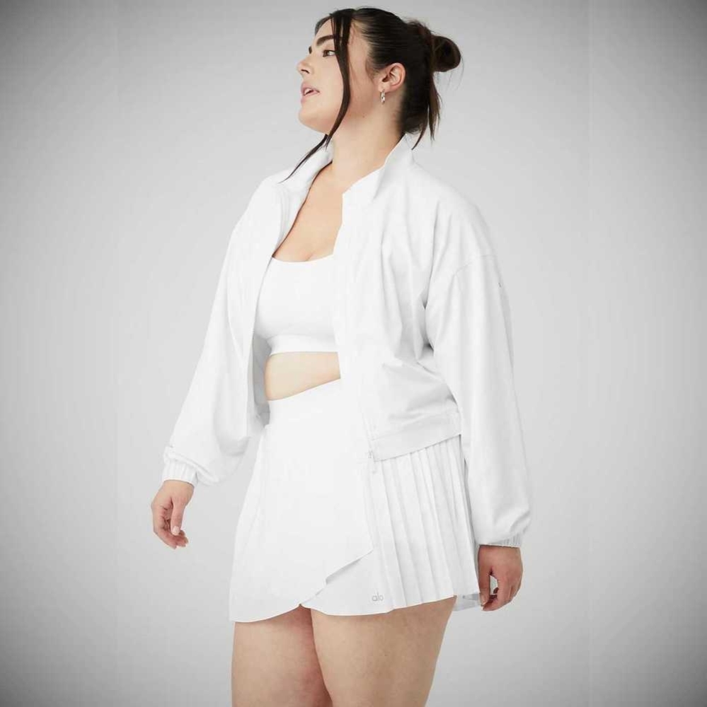 Chaquetas Alo Yoga Clubhouse Mujer Blancos | MX-32GILB