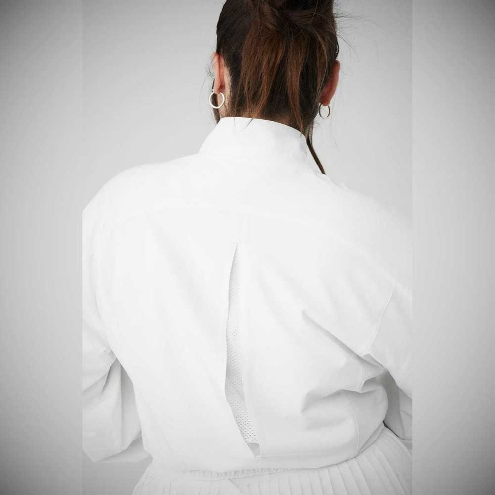 Chaquetas Alo Yoga Clubhouse Mujer Blancos | MX-32GILB