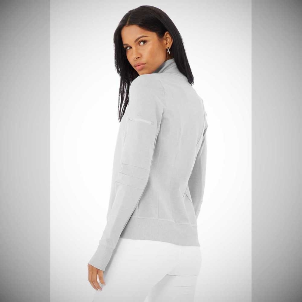 Chaquetas Alo Yoga Contour Mujer Grises | MX-29VQXC