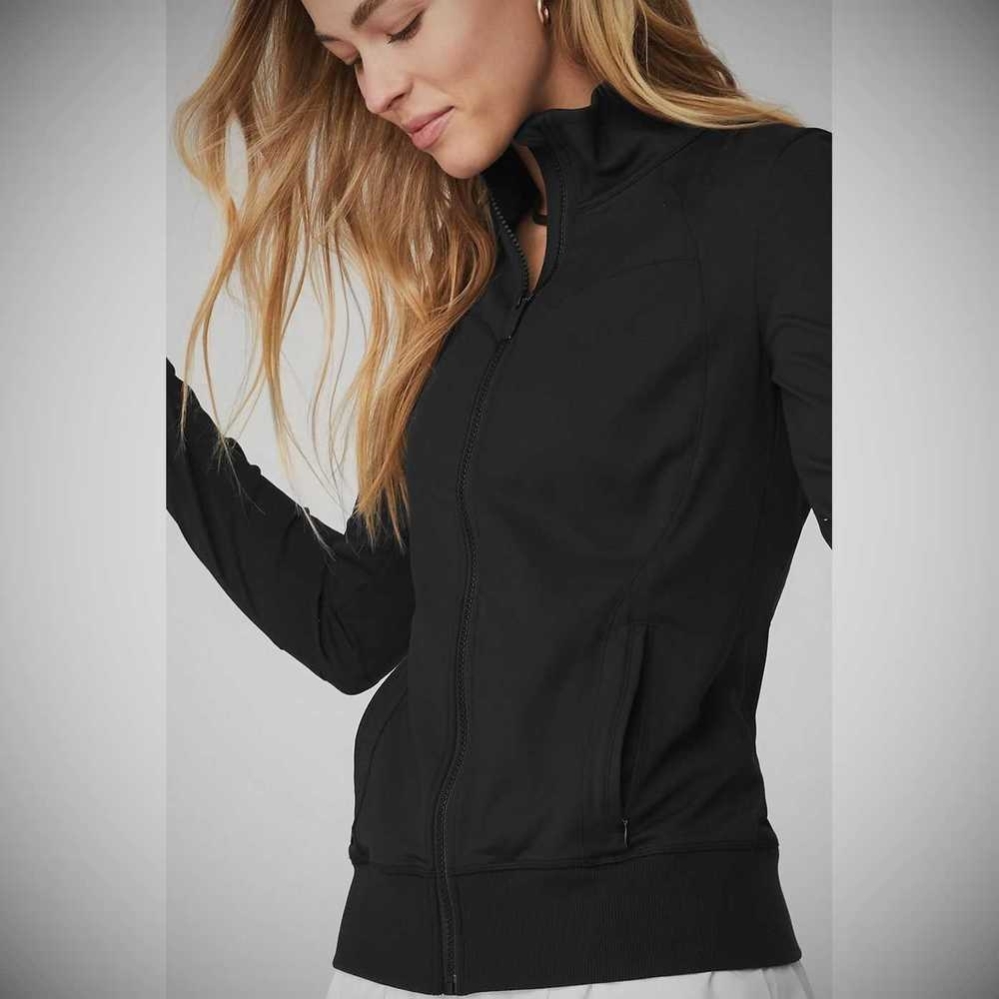 Chaquetas Alo Yoga Contour Mujer Negros | MX-75YCPX