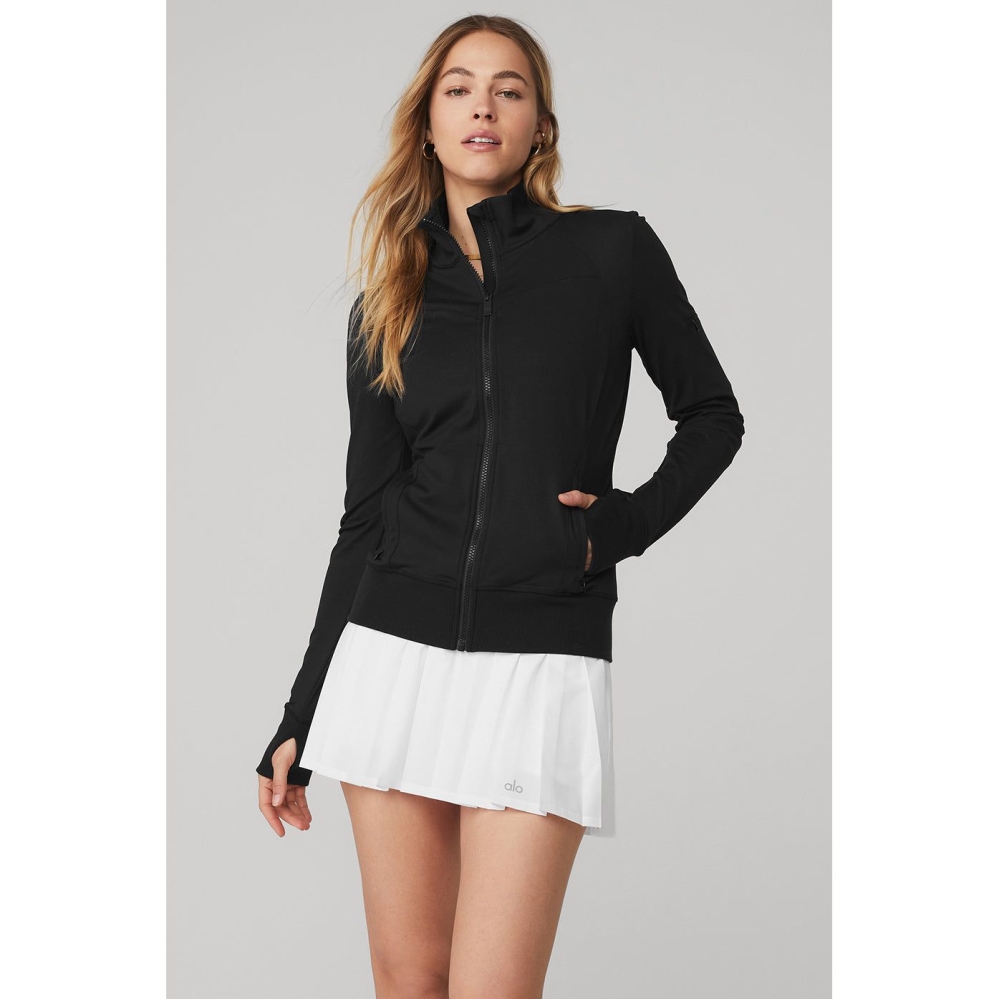 Chaquetas Alo Yoga Contour Mujer Negros | MX-75YCPX