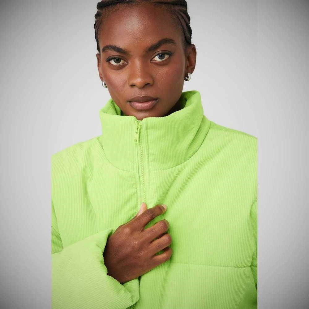 Chaquetas Alo Yoga Corduroy Stage Puffer Mujer Celery | MX-32LYOW