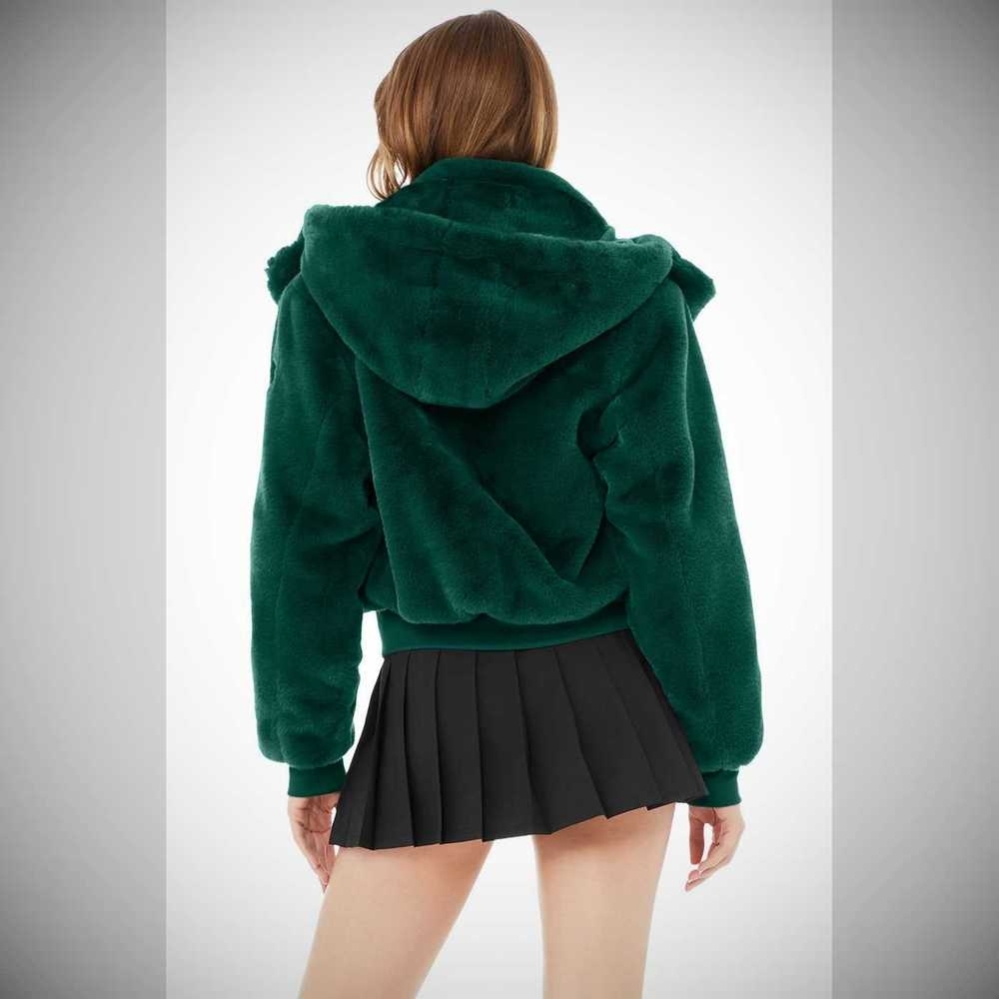 Chaquetas Alo Yoga Faux Fur Foxy Mujer Azules | MX-10BSNR