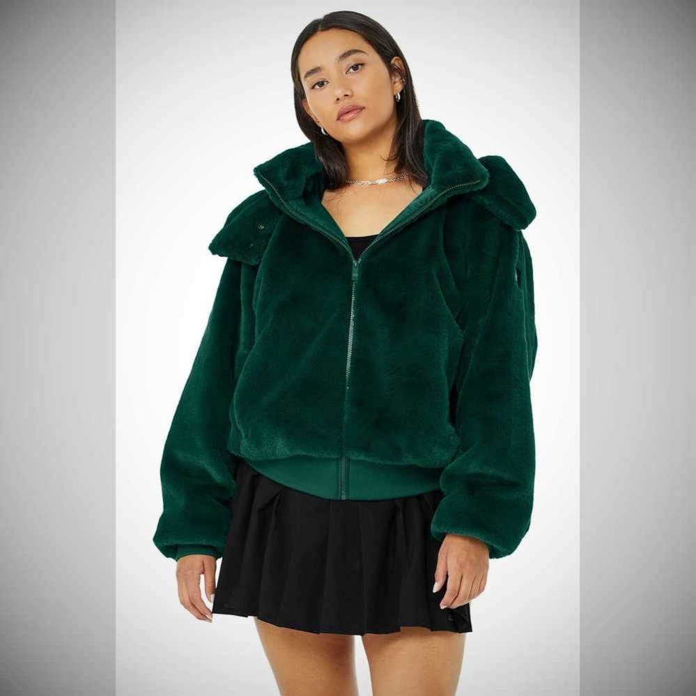 Chaquetas Alo Yoga Faux Fur Foxy Mujer Azules | MX-10BSNR