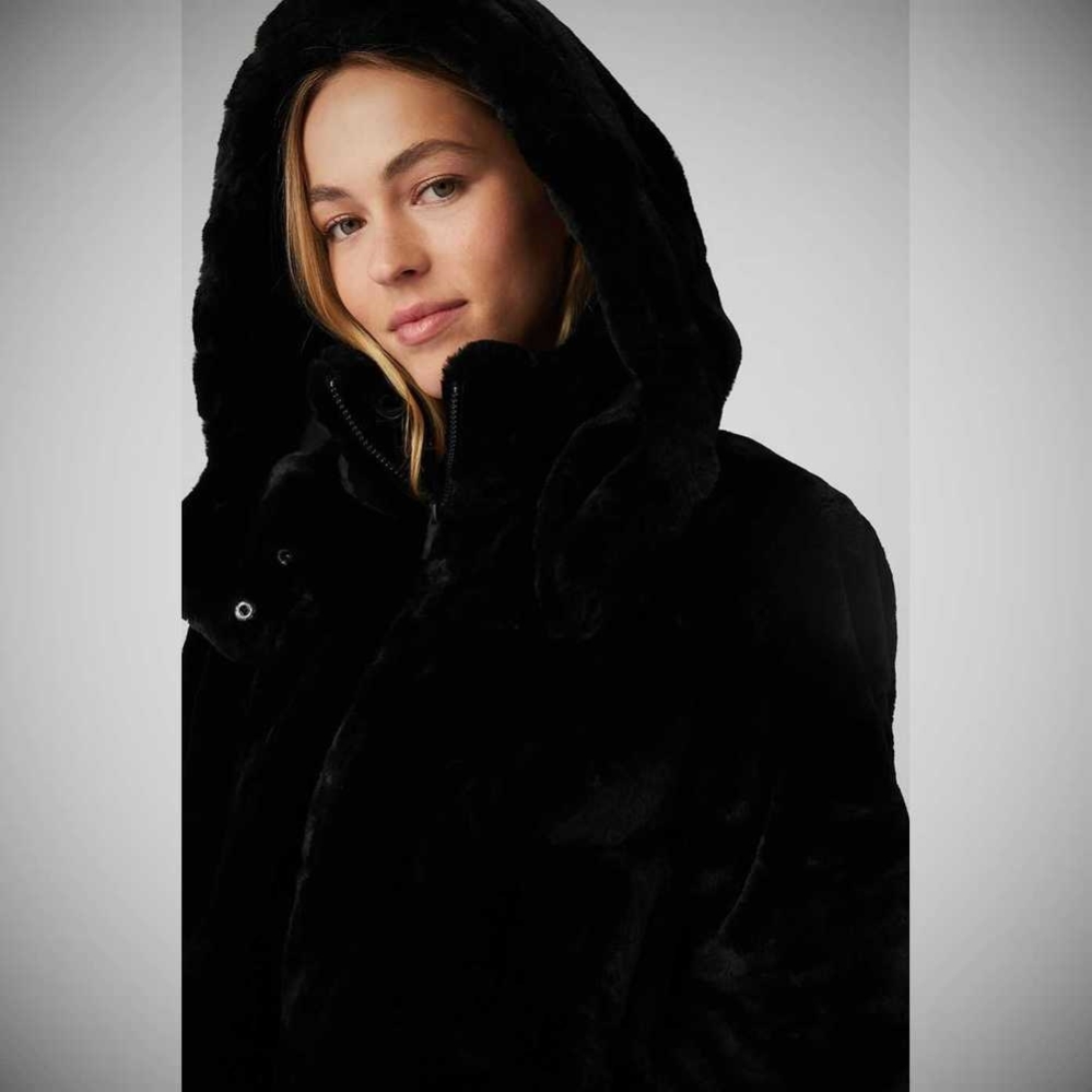 Chaquetas Alo Yoga Faux Fur Foxy Mujer Negros | MX-53KRNH