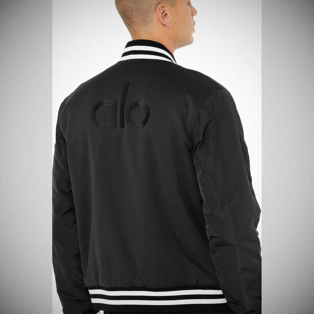 Chaquetas Alo Yoga G.O.A.T Hombre Negros | MX-95HNDU