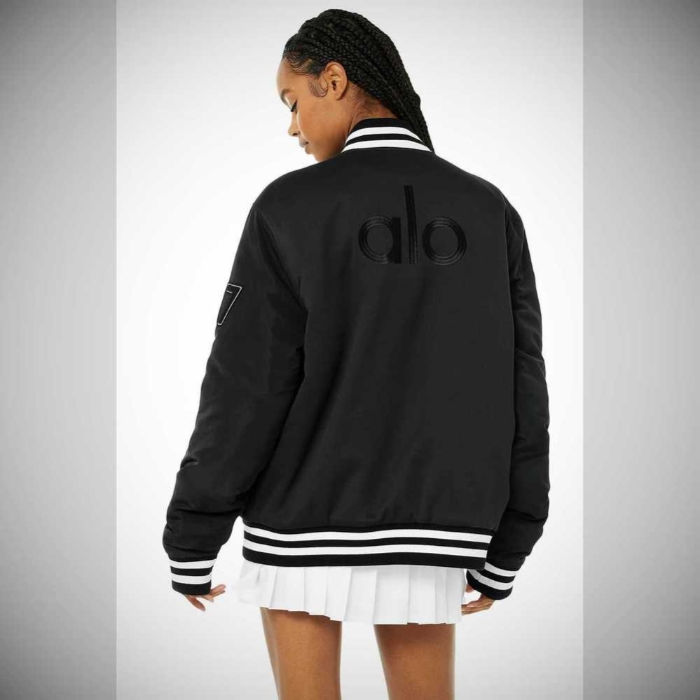 Chaquetas Alo Yoga G.O.A.T Mujer Negros | MX-76AYSV