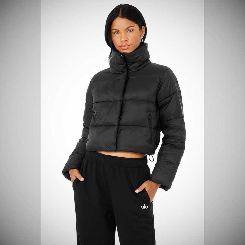 Chaquetas Alo Yoga Gold Rush Puffer Mujer Negros | MX-37AXLP