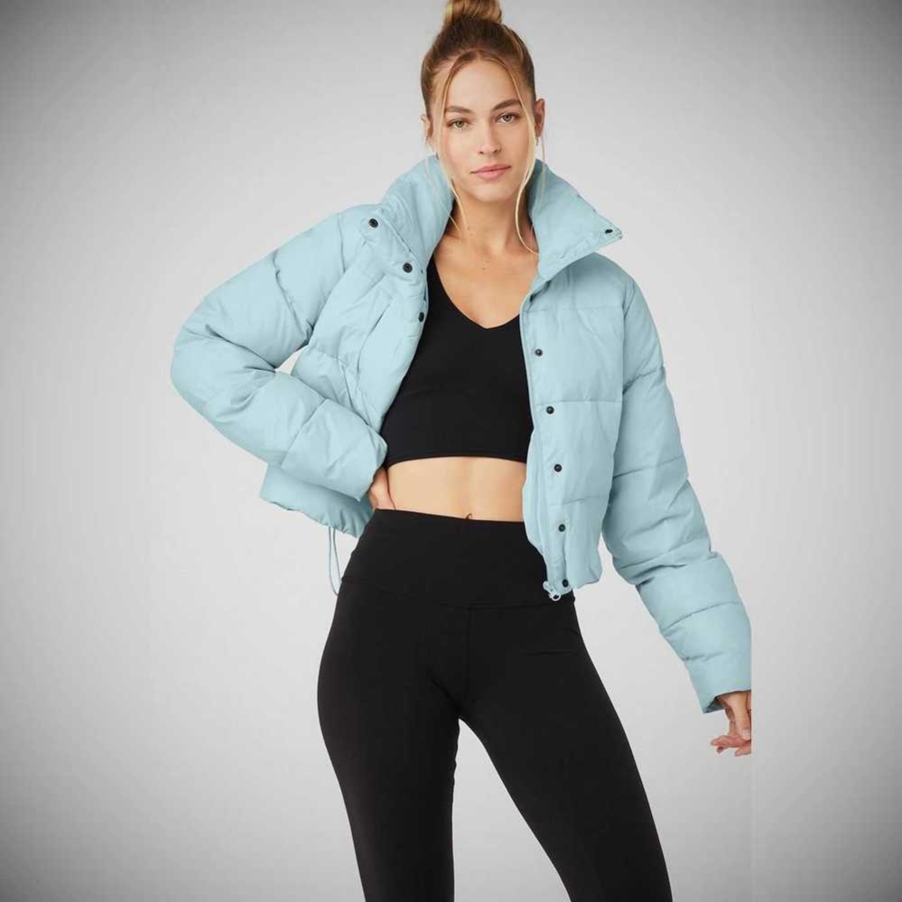 Chaquetas Alo Yoga Gold Rush Puffer Mujer Azules | MX-54SXVH